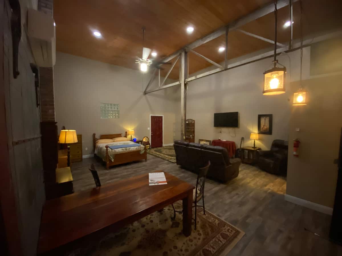 Wide open-plan interior of the Crate and Label loft at NEHI