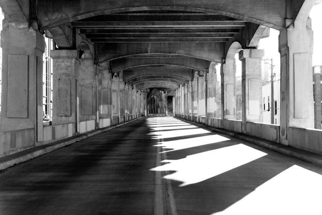 Arcade sunbeam pattern