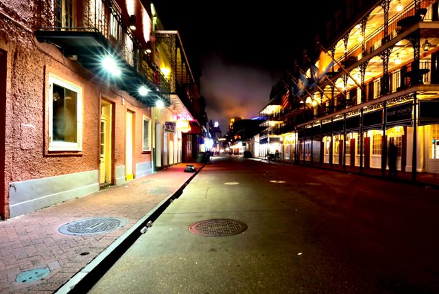 French Quarter night street