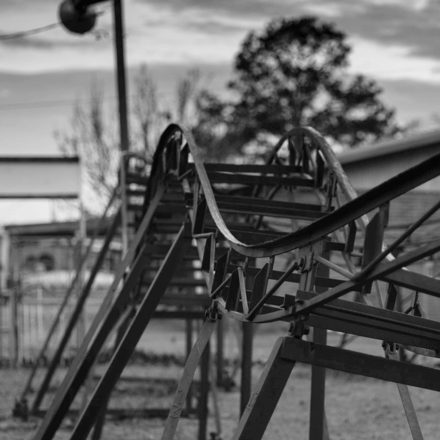 Playground wheel, black-and-white