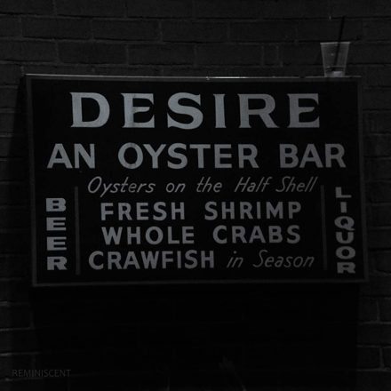 Desire Oyster Bar sign