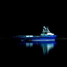 Blue workboat — alternate crop