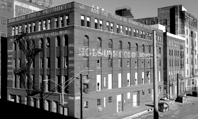 Holsum corner facade — alternate view 2