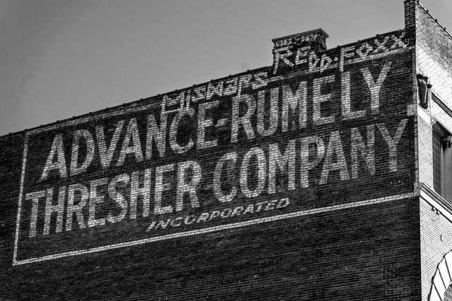 Advance Rumely painted sign