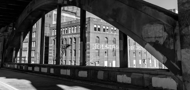 Holsum through the arches, panorama — alternate view 2