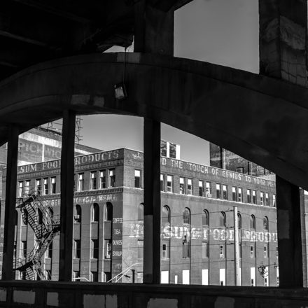 Holsum framed by the railway arch — alternate view 4