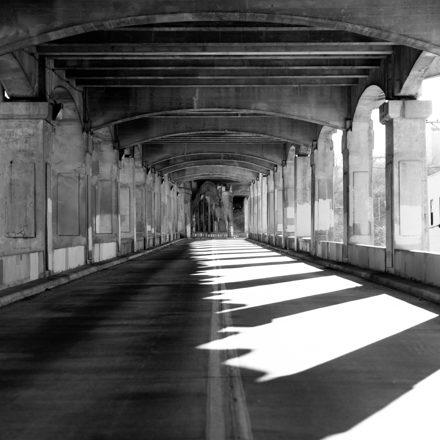 Arcade sunbeam pattern — alternate view 3