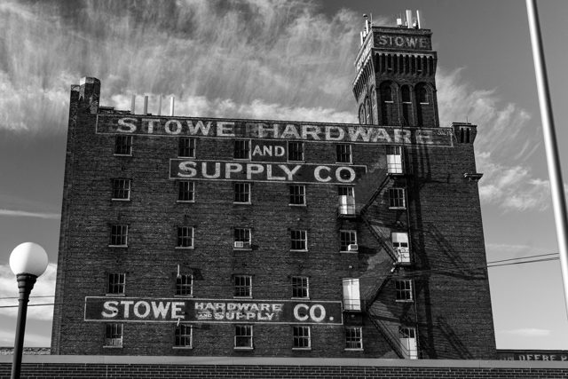 Stowe Hardware tower and wall