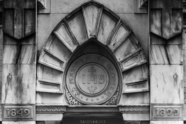 Circular stone window