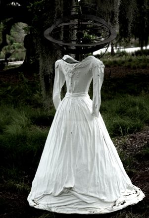 White dress sculpture