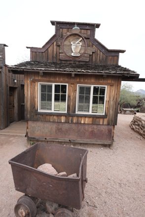Old West bank doorway