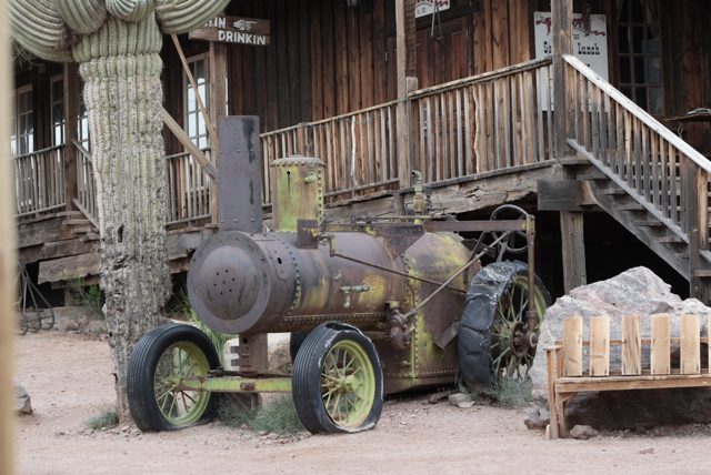Rusty tractor