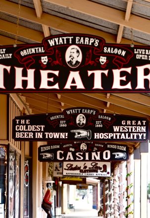 Wyatt Earps theatre corridor
